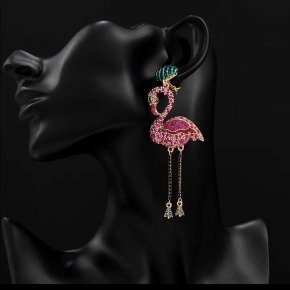 Flamingo earrings - Picture 2 of 3